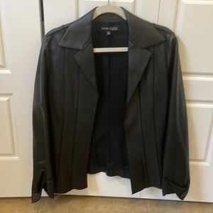 AnneKlein women’s leather  blazer size medium